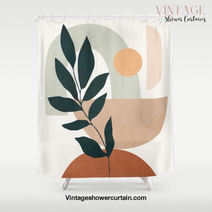 Soft Shapes IV Shower Curtain Offical Vintage Shower Curtain Merch