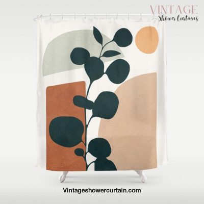 Soft Shapes V Shower Curtain Offical Vintage Shower Curtain Merch