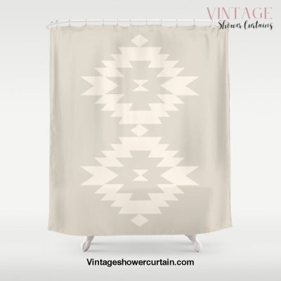 Southwestern Minimalism - White Sand Shower Curtain Offical Vintage Shower Curtain Merch