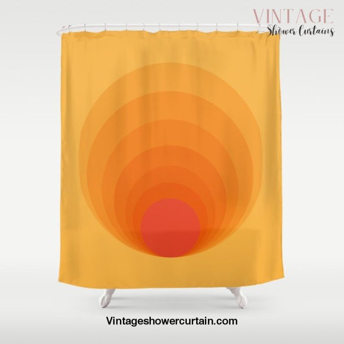 Sun Spiral | Bauhaus I Shower Curtain Offical Vintage Shower Curtain Merch