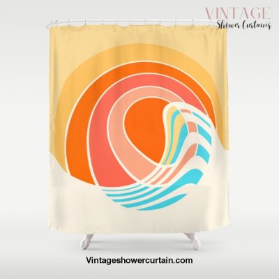 Sun Surf Shower Curtain Offical Vintage Shower Curtain Merch