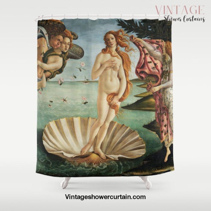 The Birth of Venus by Sandro Botticelli, 1445 Shower Curtain Offical Vintage Shower Curtain Merch