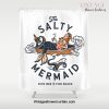 The Salty Mermaid Dive Bar & Fish Shack - Retro Pinup Mermaid Travel Art Shower Curtain Offical Vintage Shower Curtain Merch