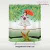 The Umbella girl With crocodile Shower Curtain Offical Vintage Shower Curtain Merch