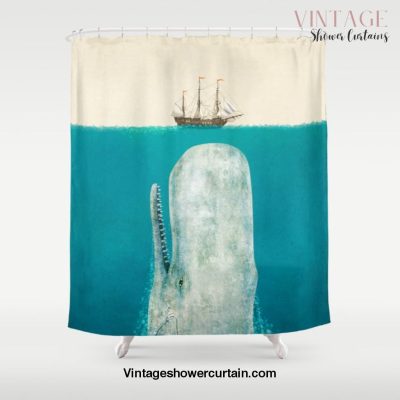 The Whale - option Shower Curtain Offical Vintage Shower Curtain Merch