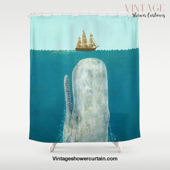 The Whale Shower Curtain Offical Vintage Shower Curtain Merch