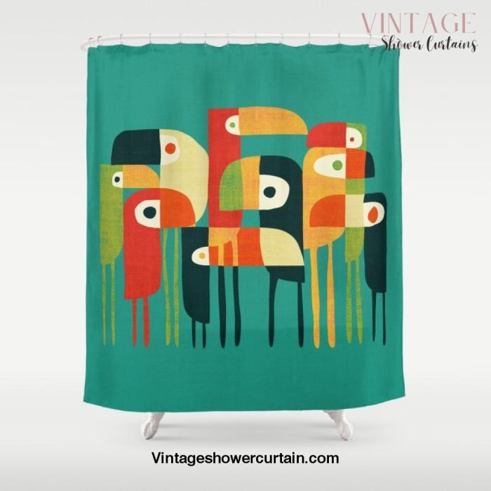 Toucan Shower Curtain Offical Vintage Shower Curtain Merch