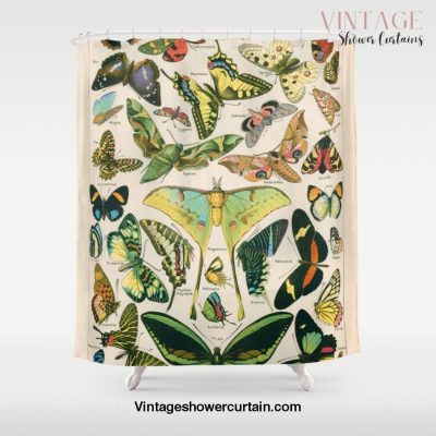 Vintage Butterfly Print Shower Curtain Offical Vintage Shower Curtain Merch