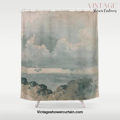 Vintage Clouded shower curtain Shower Curtain Offical Vintage Shower Curtain Merch