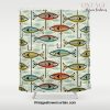 Vintage Color Block Fish Shower Curtain Offical Vintage Shower Curtain Merch