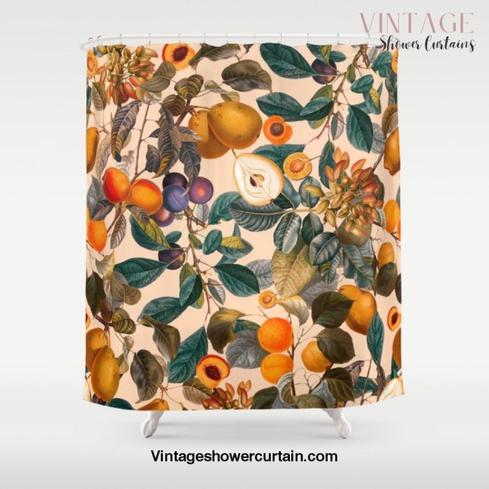 Vintage Fruit Pattern IX Shower Curtain Offical Vintage Shower Curtain Merch