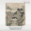 Vintage Japanese Landscape Painting Shower Curtain Offical Vintage Shower Curtain Merch