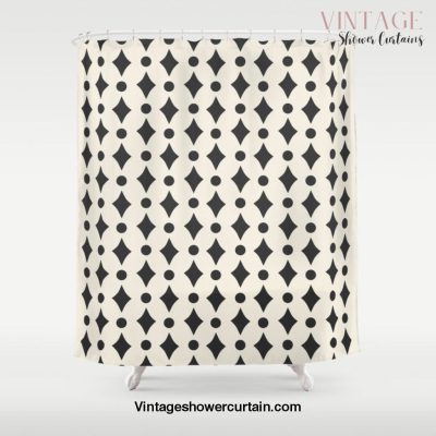 Vintage Jewels - Black Shower Curtain Offical Vintage Shower Curtain Merch