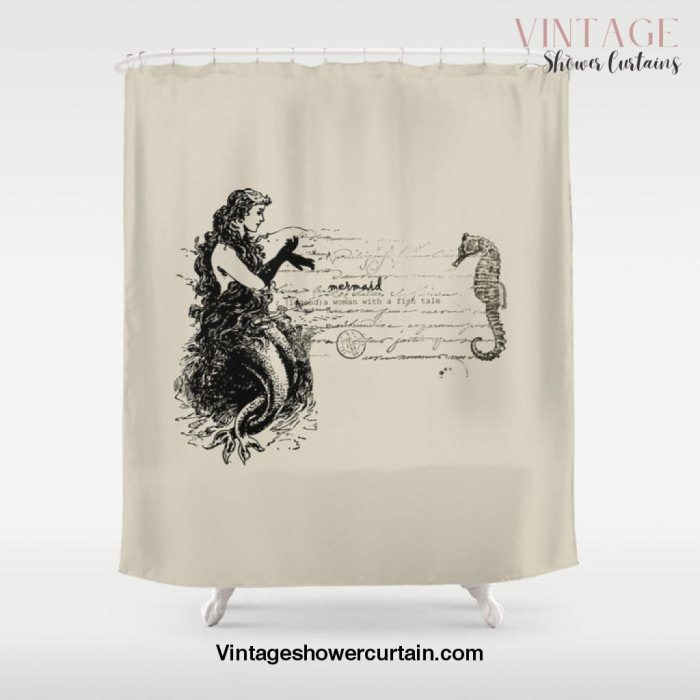 Vintage Mermaid Shower Curtain Offical Vintage Shower Curtain Merch