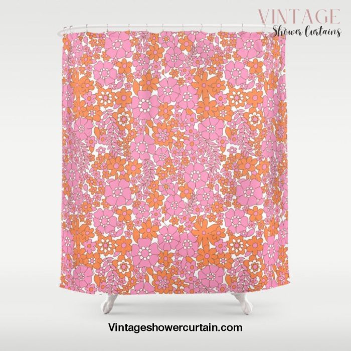 vintage pink 4 Shower Curtain Offical Vintage Shower Curtain Merch