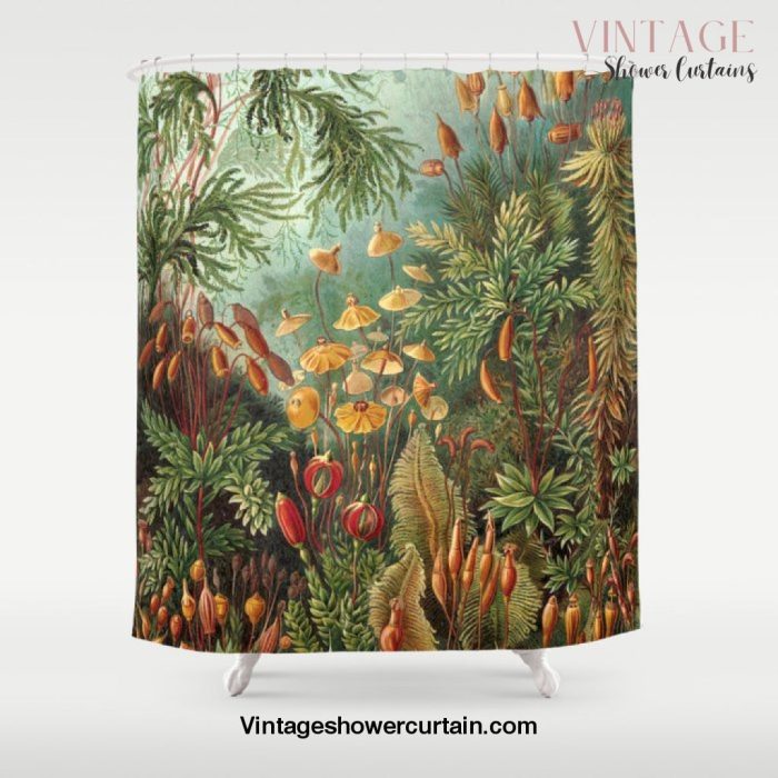 Vintage Plants Decorative Nature Shower Curtain Offical Vintage Shower Curtain Merch