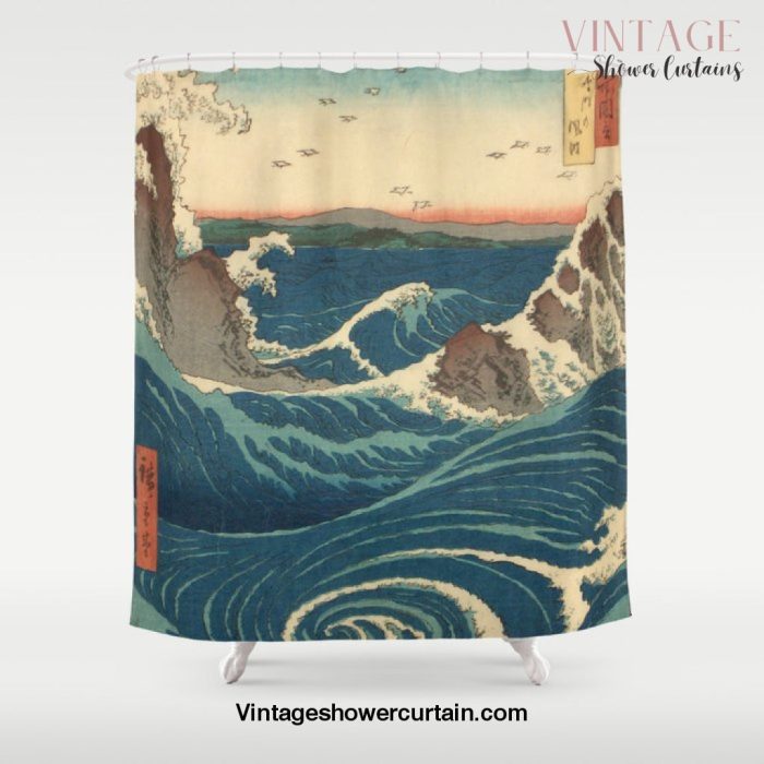 Vintage poster - Japanese Wave Shower Curtain Offical Vintage Shower Curtain Merch