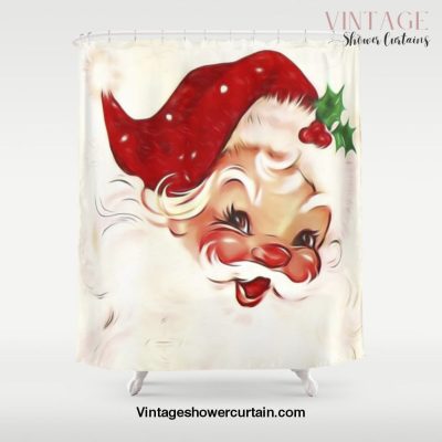 Vintage Santa 4 Shower Curtain Offical Vintage Shower Curtain Merch