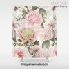 Vintage & Shabby Chic - Antique Pink Peony Flowers Garden Shower Curtain Offical Vintage Shower Curtain Merch