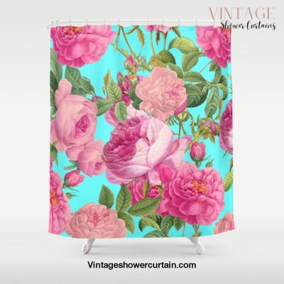 Vintage & Shabby Chic - Summery Rose Flowers Garden Pattern Shower Curtain Offical Vintage Shower Curtain Merch