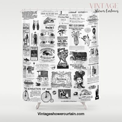 Vintage Victorian Ads Shower Curtain Offical Vintage Shower Curtain Merch