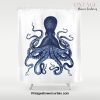 Watercolor blue vintage octopus Shower Curtain Offical Vintage Shower Curtain Merch