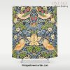 William Morris Strawberry Thief Restored Shower Curtain Offical Vintage Shower Curtain Merch