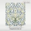 William Morris Vintage Bluebell Floral Blue Green & White Shower Curtain Offical Vintage Shower Curtain Merch